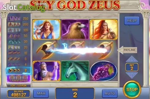 Скрин3. Sky God Zeus (Pull Tabs) слот