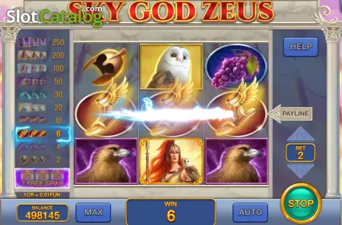 Скрин4. Sky God Zeus (Pull Tabs) слот