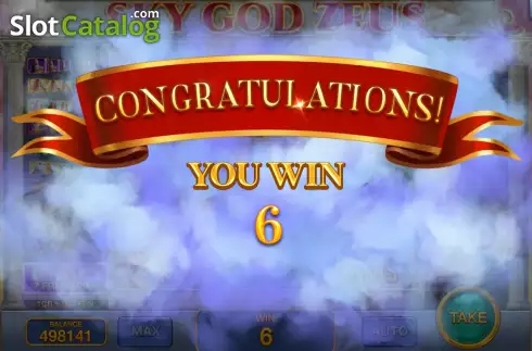 Скрин8. Sky God Zeus (Pull Tabs) слот