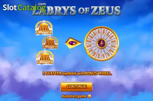 Скрин2. Labrys of Zeus (3x3) слот