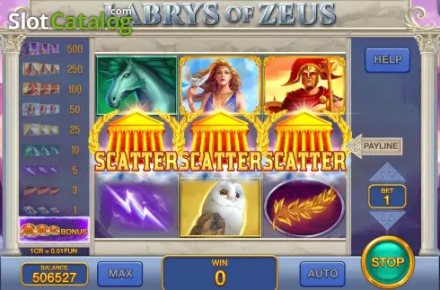 Скрин6. Labrys of Zeus (3x3) слот