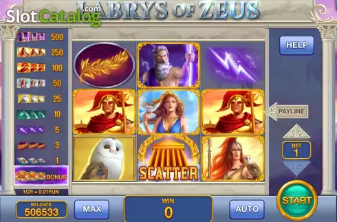 Скрин2. Labrys of Zeus (Pull Tabs) слот