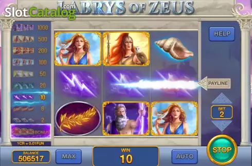 Скрин5. Labrys of Zeus (Pull Tabs) слот