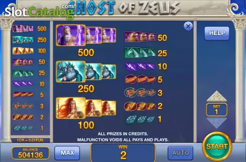 Скрин6. Ghost of Zeus (Pull Tabs) слот