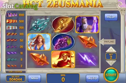 Скрин2. Hot Zeusmania (3x3) слот