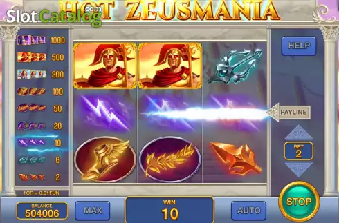 Скрин5. Hot Zeusmania (3x3) слот