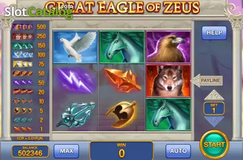 Скрин2. Great Eagle of Zeus (3x3) слот