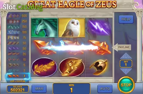 Скрин3. Great Eagle of Zeus (3x3) слот