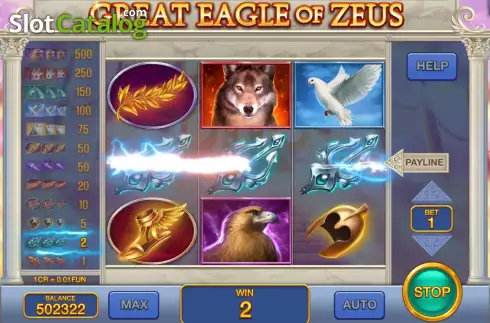 Скрин4. Great Eagle of Zeus (3x3) слот