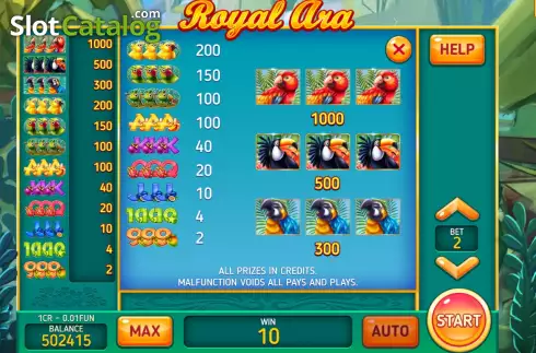 Скрин6. Royal Ara (3x3) слот
