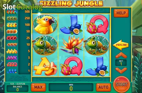 Скрин3. Sizzling Jungle (Pull Tabs) слот