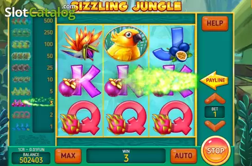 Скрин4. Sizzling Jungle (Pull Tabs) слот