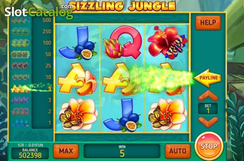 Скрин5. Sizzling Jungle (Pull Tabs) слот