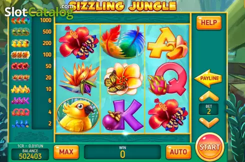 Скрин2. Sizzling Jungle (3x3) слот