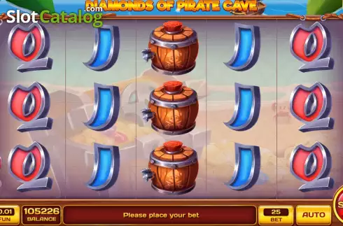 Скрин2. Diamonds of Pirate Cave слот