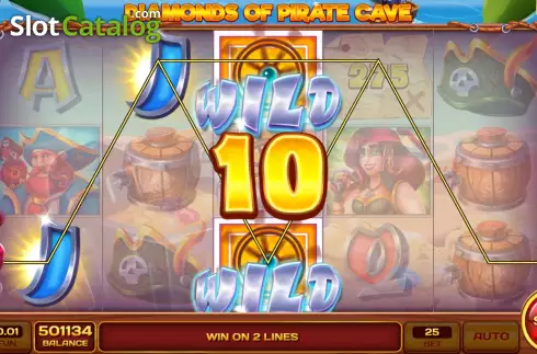 Скрин3. Diamonds of Pirate Cave слот