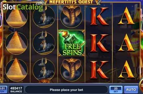 Скрин2. Nefertiti's Quest слот