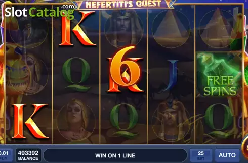 Скрин3. Nefertiti's Quest слот