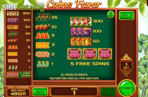 Скрин6. Coins Fever Respins слот