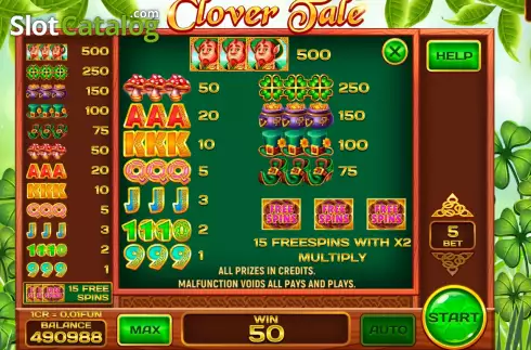 Скрин6. Clover Tale Respin слот