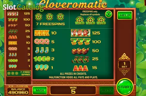 Скрин6. Cloveromatic Respin слот