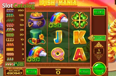 Скрин3. Irish Mania Respin слот
