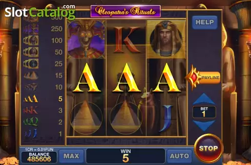Скрин5. Cleopatra's Rituals (Pull Tabs) слот