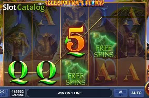 Скрин3. Cleopatra's Story слот