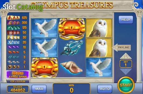 Скрин2. Olympus Treasures  (Pull Tabs) слот