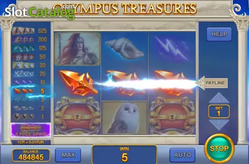 Скрин4. Olympus Treasures  (Pull Tabs) слот