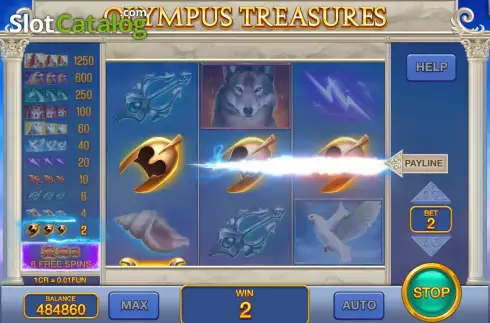 Скрин3. Olympus Treasures (3x3) слот