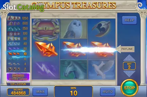 Скрин4. Olympus Treasures (3x3) слот