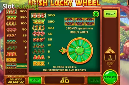 Скрин9. Irish Lucky Wheel Respin слот