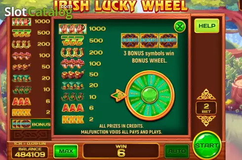 Скрин6. Irish Lucky Wheel (Pull Tabs) слот