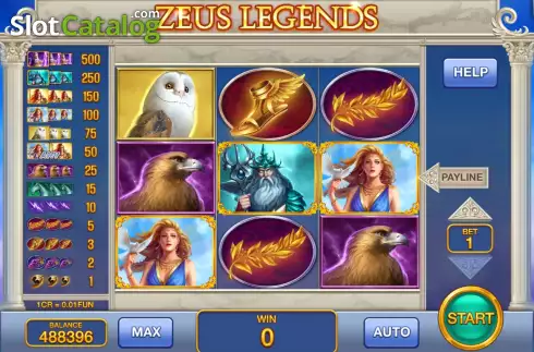 Скрин3. Zeus Legends (Pull Tabs) слот