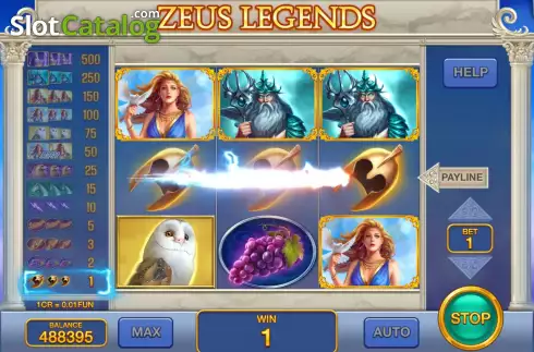 Скрин4. Zeus Legends (Pull Tabs) слот