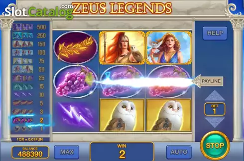Скрин5. Zeus Legends (Pull Tabs) слот