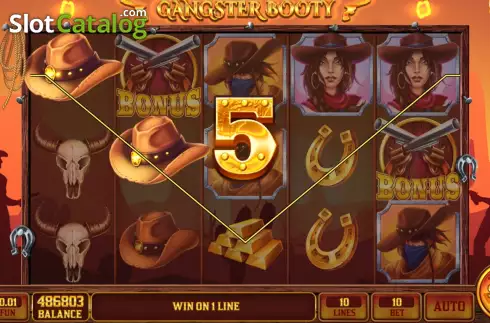 Скрин3. Gangster Booty слот