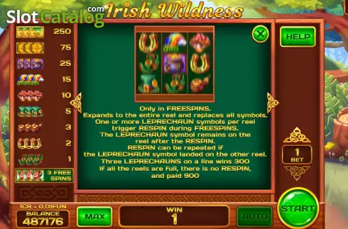 Скрин6. Irish Wildness (Pull Tabs) слот