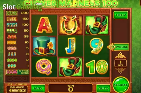 Скрин3. Clover Madness 100 (Reel Respin) слот