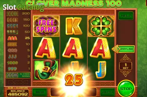 Скрин5. Clover Madness 100 (Reel Respin) слот
