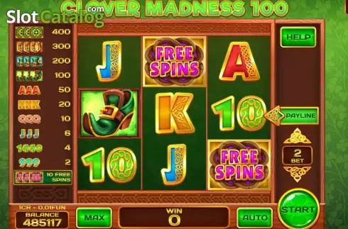 Скрин2. Clover Madness 100 (Pull Tabs) слот