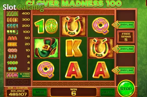 Скрин7. Clover Madness 100 (Pull Tabs) слот