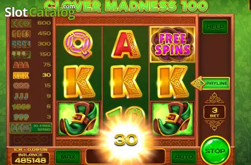 Скрин5. Clover Madness 100 (3x3) слот