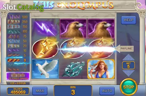 Скрин3. Zeus on Olympus (Pull Tabs) слот