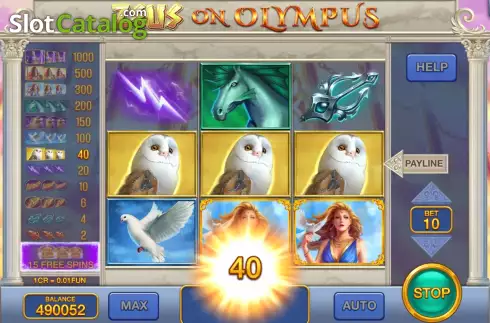 Скрин4. Zeus on Olympus (Pull Tabs) слот