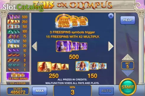 Скрин5. Zeus on Olympus (Pull Tabs) слот