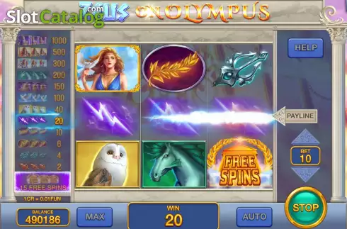 Скрин4. Zeus on Olympus (3x3) слот