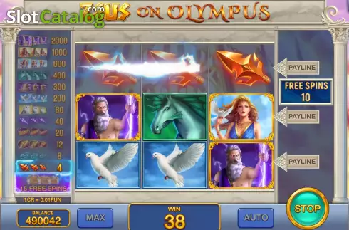 Скрин7. Zeus on Olympus (3x3) слот