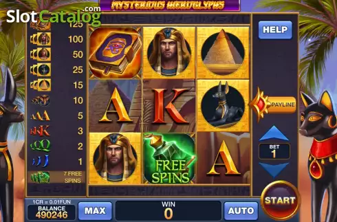Скрин2. Mysterious Hieroglyphs (Pull Tabs) слот